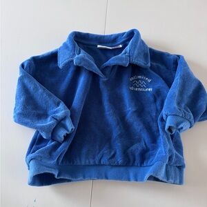 Toddler Blue Terry Pullover